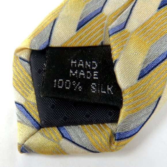 Carlo Palazzi Studio Necktie Handmade 100% Silk Cross Hatch Pattern 60 Inches - Picture 3 of 4